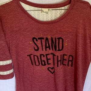 Mudd junior Stand Together shirt.
